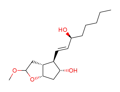 Molecular Structure of 50409-26-2 (2H-Cyclopenta[b]furan-5-ol,
hexahydro-4-(3-hydroxy-1-octenyl)-2-methoxy-)