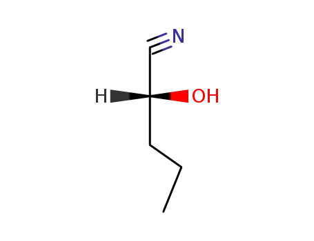 Molecular Structure of 10021-63-3 ((R)-2-Hydroxypentanenitrile)