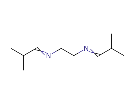 Molecular Structure of 7020-85-1 (1,2-Ethanediamine, N,N'-bis(2-methylpropylidene)-)