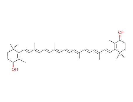 Molecular Structure of 29065-03-0 (β,β-Carotene-4,4'-diol)