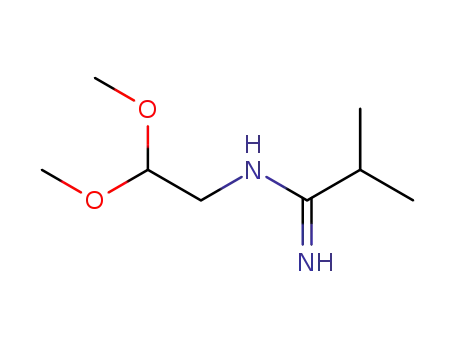 Molecular Structure of 148748-05-4 (N-(2,2-Dimethoxy-ethyl)-isobutyramidine)