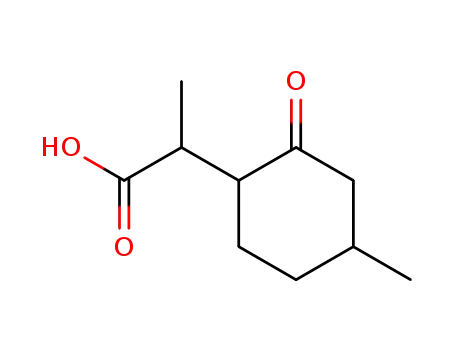 optically inactive 3-oxo-<i>p</i>-menthan-9-oic acid
