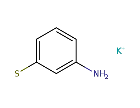 Molecular Structure of 79576-16-2 (Benzenethiol, 3-amino-, monopotassium salt)