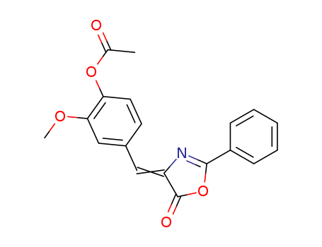 5(4H)-Oxazolone,
4-[[4-(acetyloxy)-3-methoxyphenyl]methylene]-2-phenyl-