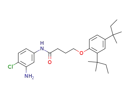 Molecular Structure of 51461-11-1 (N-(3-Amino-4-chlorophenyl)-4-[2,4-bis(2-methylbutan-2-yl)phenoxy]butanamide)