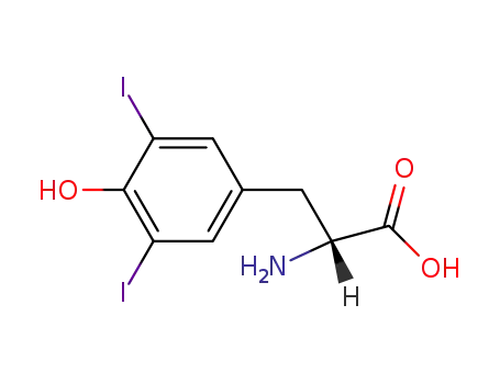 Molecular Structure of 16711-71-0 (3,5-DIIODO-D-TYROSINE HYDROCHLORIDE)