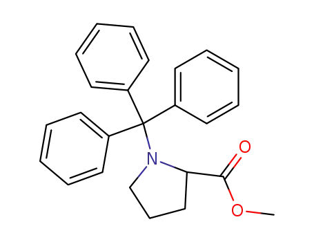 Molecular Structure of 13515-74-7 (methyl 1-tritylprolinate)