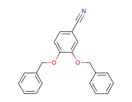 Molecular Structure of 253336-68-4 (3,4-bis(phenylmethoxy)-benzonitrile)