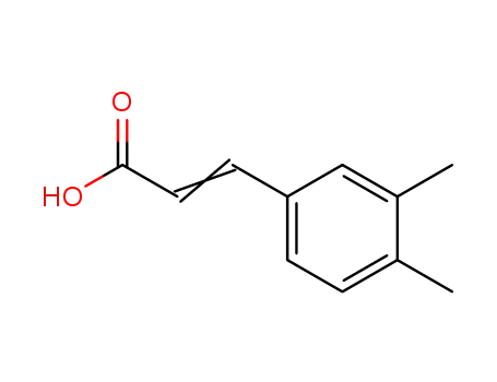 Molecular Structure of 60521-25-7 ((2E)-3-(3,4-dimethylphenyl)acrylic acid)