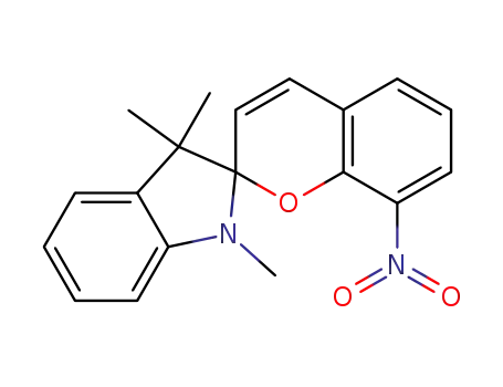 Molecular Structure of 5150-50-5 (1',3',3'-TRIMETHYLSPIRO-8-NITRO(2H-1-BENZOPYRAN)-2',2'-INDOLINE)
