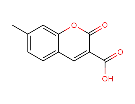 Molecular Structure of 1049115-94-7 (7-methyl-2-oxo-2H-chromene-3-carboxylic acid)