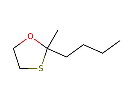 Molecular Structure of 26990-59-0 (1,3-Oxathiolane, 2-butyl-2-methyl-)