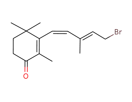 3-((1Z,3E)-5-Bromo-3-methyl-penta-1,3-dienyl)-2,4,4-trimethyl-cyclohex-2-enone