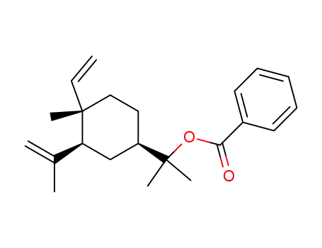 Molecular Structure of 83426-07-7 ((1<i>S</i>)-1<i>r</i>-methyl-4<i>c</i>-(α-benzoyloxy-isopropyl)-1-vinyl-2<i>c</i>-isopropenyl-cyclohexane)