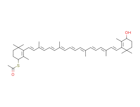 Molecular Structure of 846539-06-8 (4'-acetylthio-β,β-carotene)