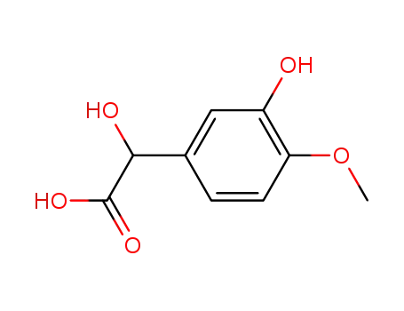 Molecular Structure of 3695-24-7 (DL-4-HYDROXY-3-METHOXYMANDELIC ACID)