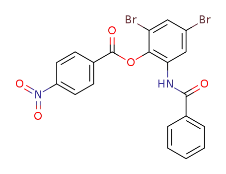 1-benzoylamino-3,5-dibromo-2-(4-nitro-benzoyloxy)-benzene