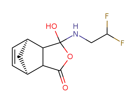 (1R,7S)-5-(2,2-Difluoro-ethylamino)-5-hydroxy-4-oxa-tricyclo[5.2.1.0<sup>2,6</sup>]dec-8-en-3-one
