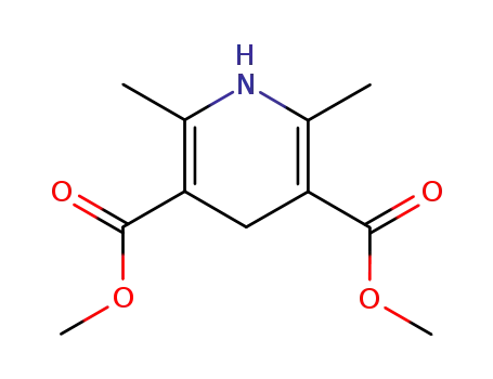 Molecular Structure of 17438-14-1 (dimethyl 1,4-dihydro-2,6-dimethylpyridine-3,5-dicarboxylate)