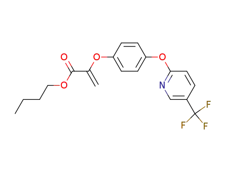 Molecular Structure of 80776-65-4 (n-butyl 2-[4-(5-trifluoromethylpyrid-2-yloxy)phenoxy]acrylate)