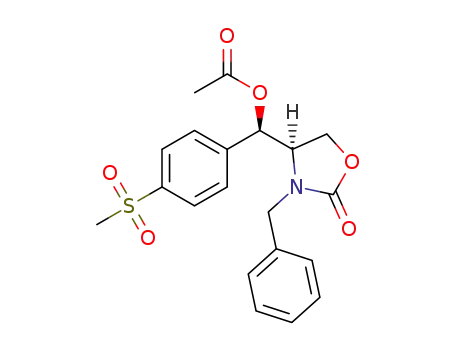 (R)-((R)-3-benzyl-2-oxooxazolidin-4-yl)[4-(methylsulfonyl)phenyl]methyl acetate