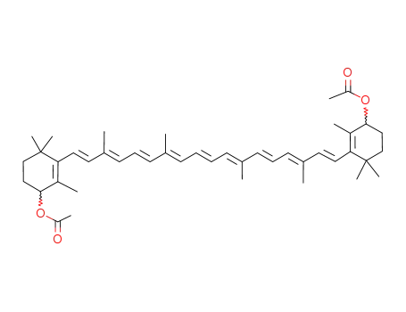 Molecular Structure of 58540-69-5 (4,4'-diacetoxy-β,β-carotene)