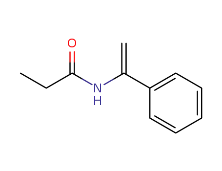 Molecular Structure of 92520-07-5 (Propanamide,  N-(1-phenylethenyl)-)