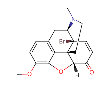 Molecular Structure of 5140-31-8 ((+)-14β-bromocodeinone)