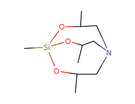 Molecular Structure of 64235-17-2 (1,3,7,10-tetramethyl-2,8,9-trioxa-5-aza-1-sila-bicyclo[3.3.3]undecane)