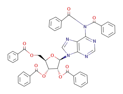 N<sup>6</sup>,N<sup>6</sup>,2',3',5'-pentabenzoyl-β-D-adenosine