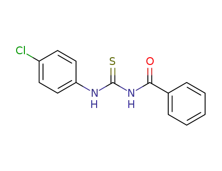 Molecular Structure of 4921-83-9 (N-[(4-Chlorophenylamino)(thiocarbonyl)]benzamide)