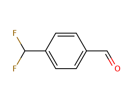 Molecular Structure of 55805-29-3 (4-Formylbenzal fluoride, alpha,alpha-Difluoro-p-tolualdehyde)