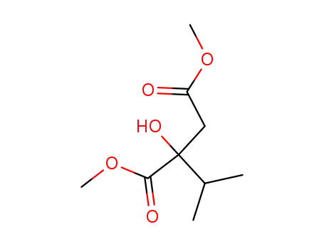 Molecular Structure of 43064-52-4 (dimethyl 2-hydroxy-2-(isopropyl)succinate)