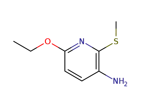 Molecular Structure of 98489-61-3 (6-ethoxy-2-methylsulfanyl-[3]pyridylamine)