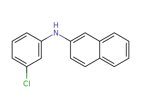 Molecular Structure of 5447-28-9 (N-(3-chlorophenyl)naphthalen-2-amine)