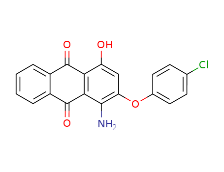 9,10-Anthracenedione, 1-amino-2-(4-chlorophenoxy)-4-hydroxy-