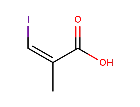 Molecular Structure of 162795-69-9 ((Z)-3-iodo-2-methylpropenoic acid)