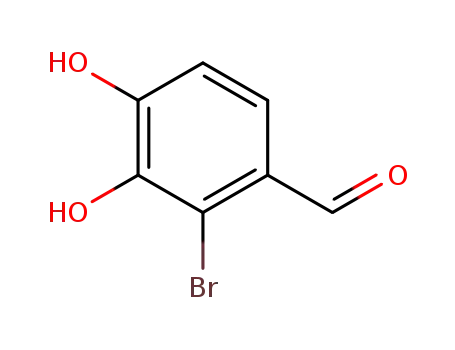 Molecular Structure of 4815-97-8 (2-bromo-3,4-dihydroxybenzaldehyde)