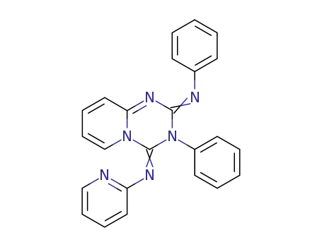 2-Pyridinamine,
N-[2,3-dihydro-3-phenyl-2-(phenylimino)-4H-pyrido[1,2-a]-1,3,5-triazin-
4-ylidene]-