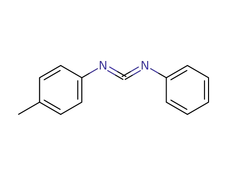 Molecular Structure of 19244-07-6 (Benzenamine, 4-methyl-N-(phenylcarbonimidoyl)-)
