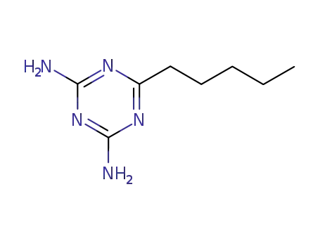 Molecular Structure of 3283-17-8 (6-pentyl-1,3,5-triazine-2,4-diamine)