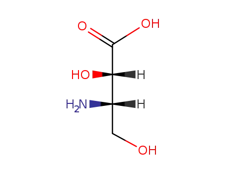 Molecular Structure of 29621-86-1 ((2<i>S</i>,3<i>S</i>)-3-amino-2,4-dihydroxy-butyric acid)