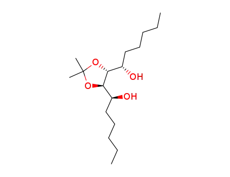 (4R,5R,1'S)-4,5-bis-(1'-hydroxyhex-1'-yl)-2,2-dimethyl-1,3-dioxolane