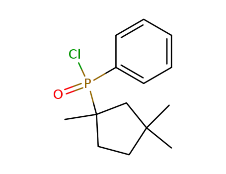 Molecular Structure of 82123-66-8 (1,3,3-trimethyl-cyclopentylphenylphosphinic chloride)
