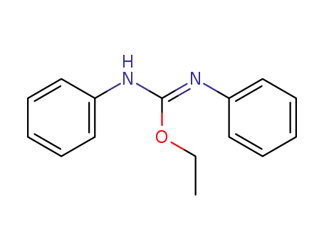 Molecular Structure of 65252-12-2 (Carbamimidic acid, N,N'-diphenyl-, ethyl ester)