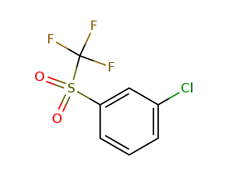 Molecular Structure of 933674-85-2 (1-CHLORO-3-TRIFLUOROMETHANESULFONYL-BENZENE)