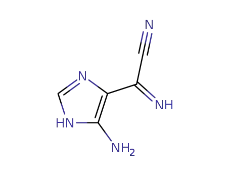 Molecular Structure of 81693-59-6 (5-amino-4-(cyanoformimidoyl)-1H-imidazole)