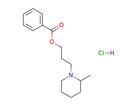 1-Piperidinepropanol,2-methyl-, 1-benzoate, hydrochloride (1:1)