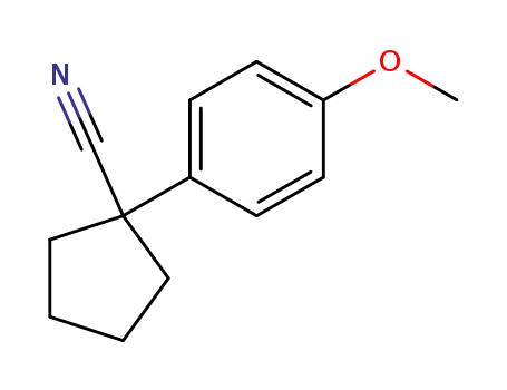 Molecular Structure of 1206-15-1 (1-(4-METHOXYPHENYL)-1-CYCLOPENTANECARBONITRILE)