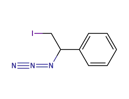 Molecular Structure of 4098-17-3 (Benzene, (1-azido-2-iodoethyl)-)
